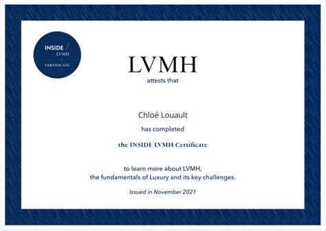 inside lvmh certification